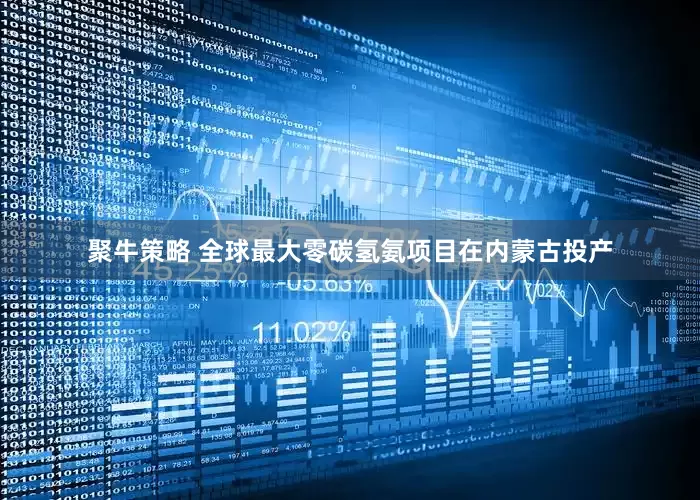 聚牛策略 全球最大零碳氢氨项目在内蒙古投产